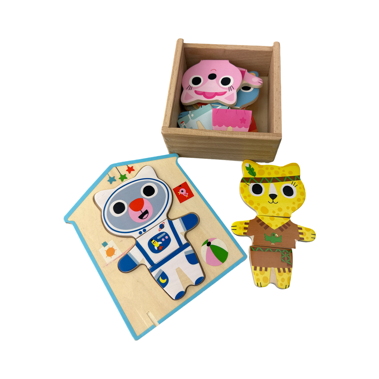 Djeco Holz Puzzle Dress up