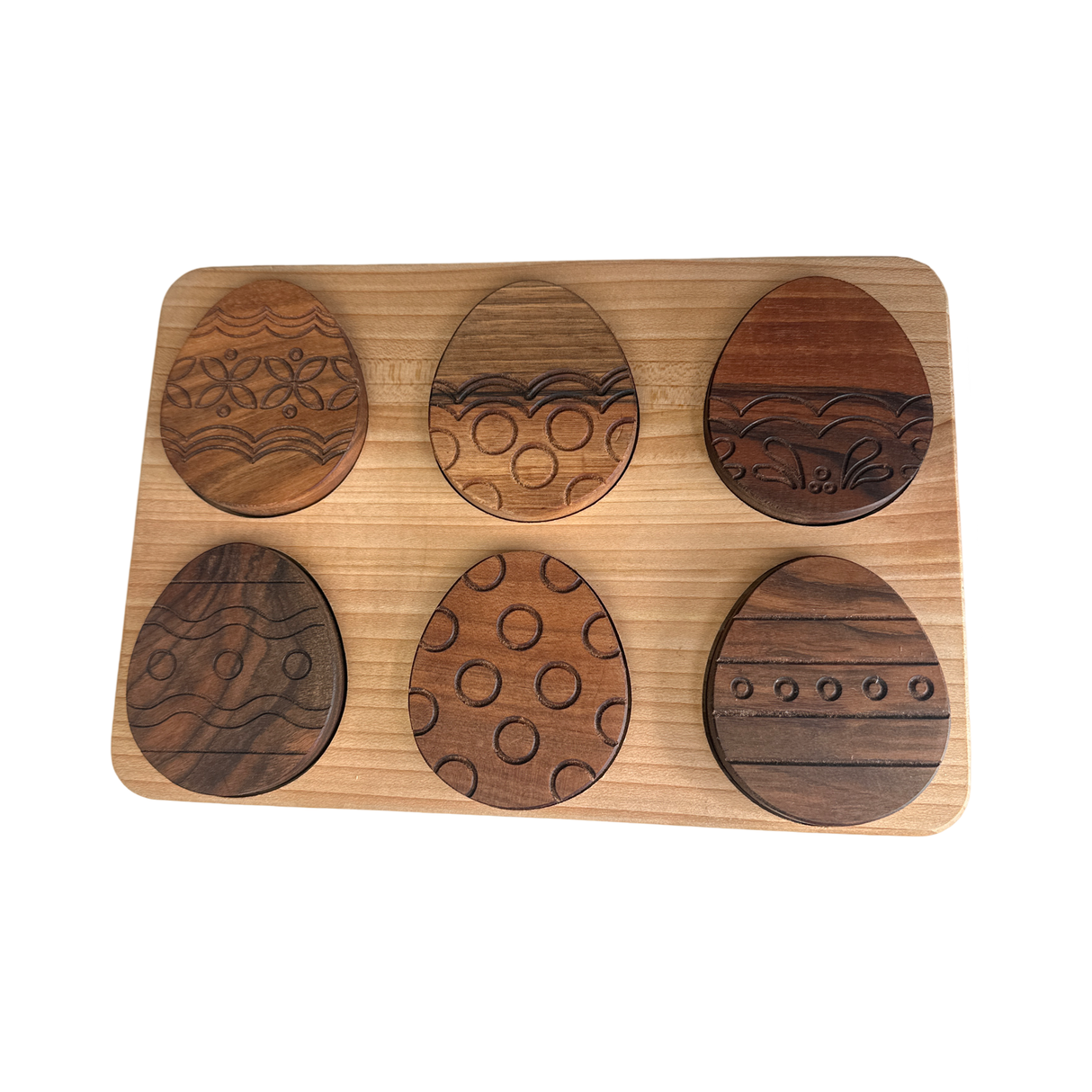 Holz Puzzle Ostereier