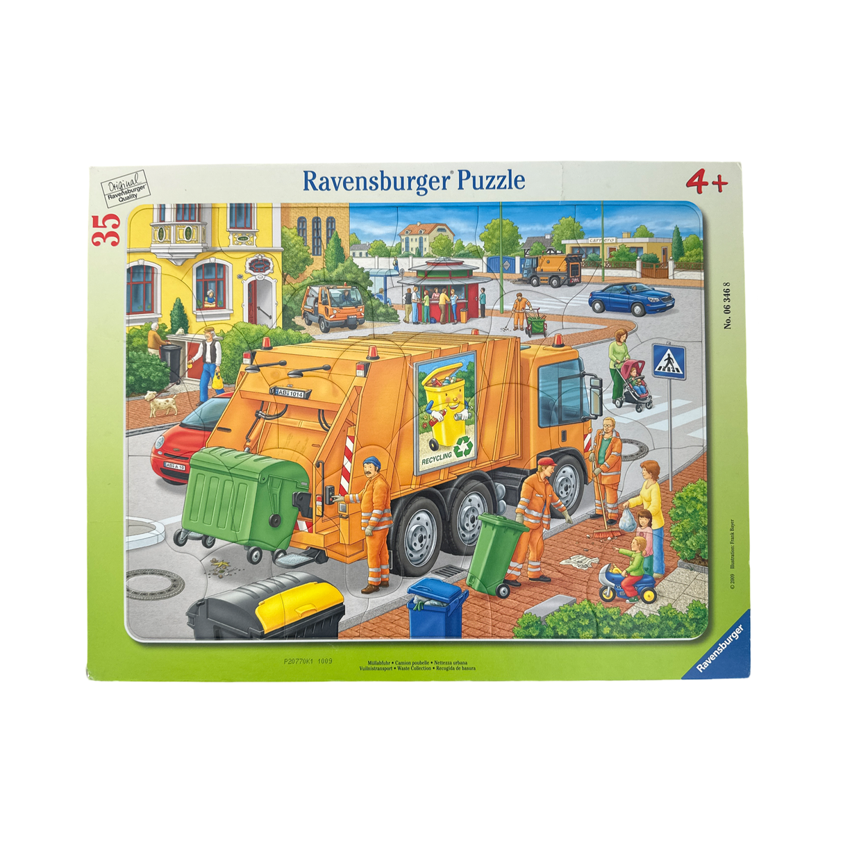 Rahmenpuzzle "Abfallwagen" (35 Teile)