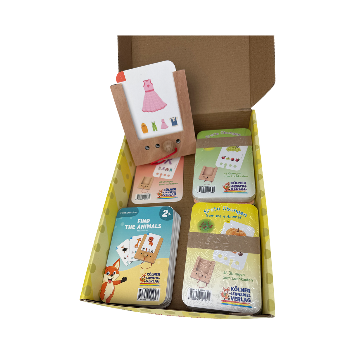 Lernspiel mit Lochkasten