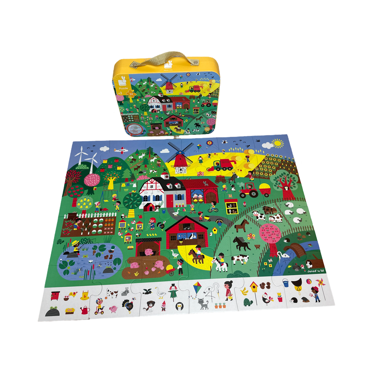 Janod Bauernhof Puzzle (24 Extra grosse Teile)