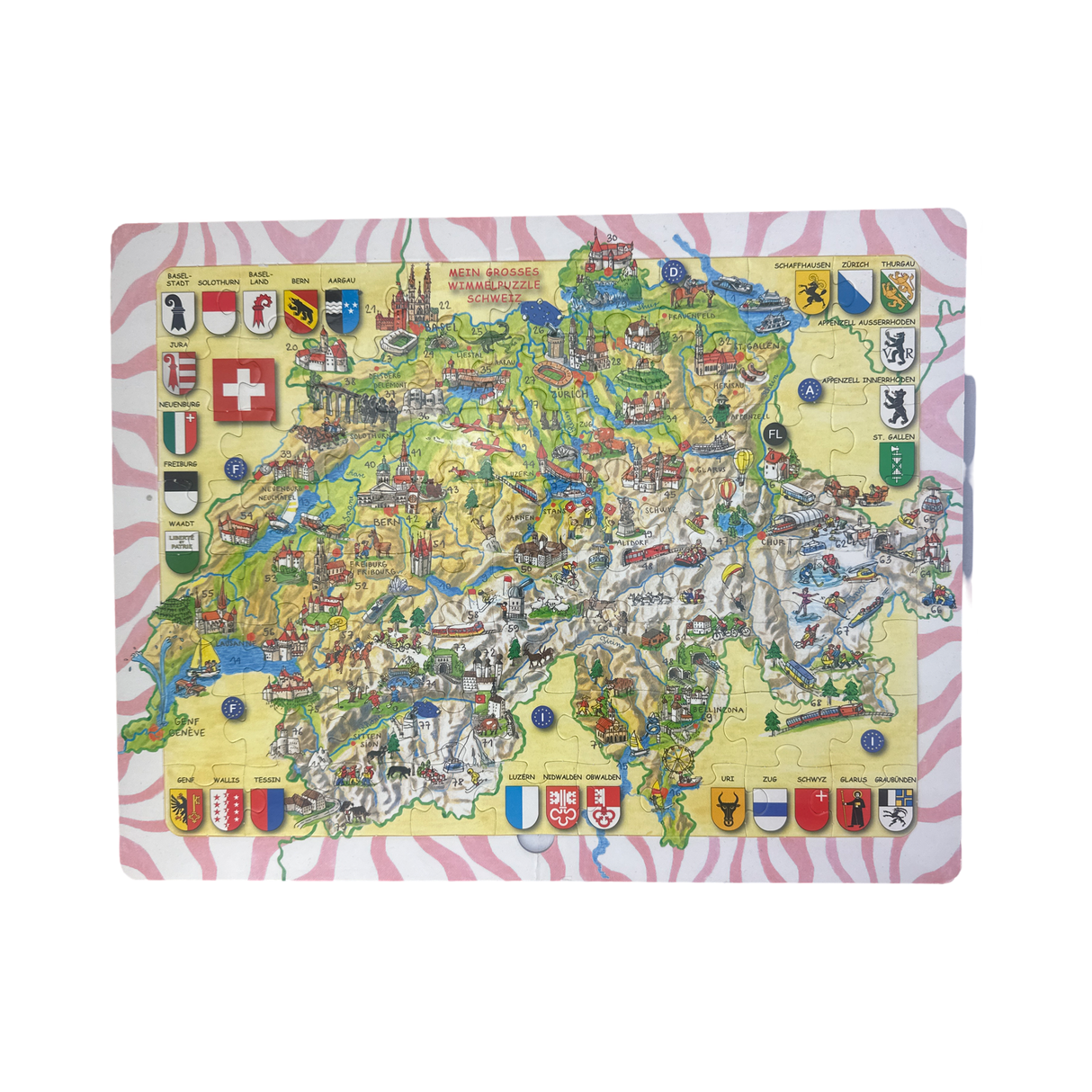 Rahmenpuzzle "Schweiz" (72 Teile)