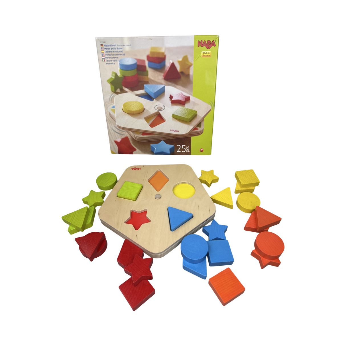Motorikbrett Formenkarussell