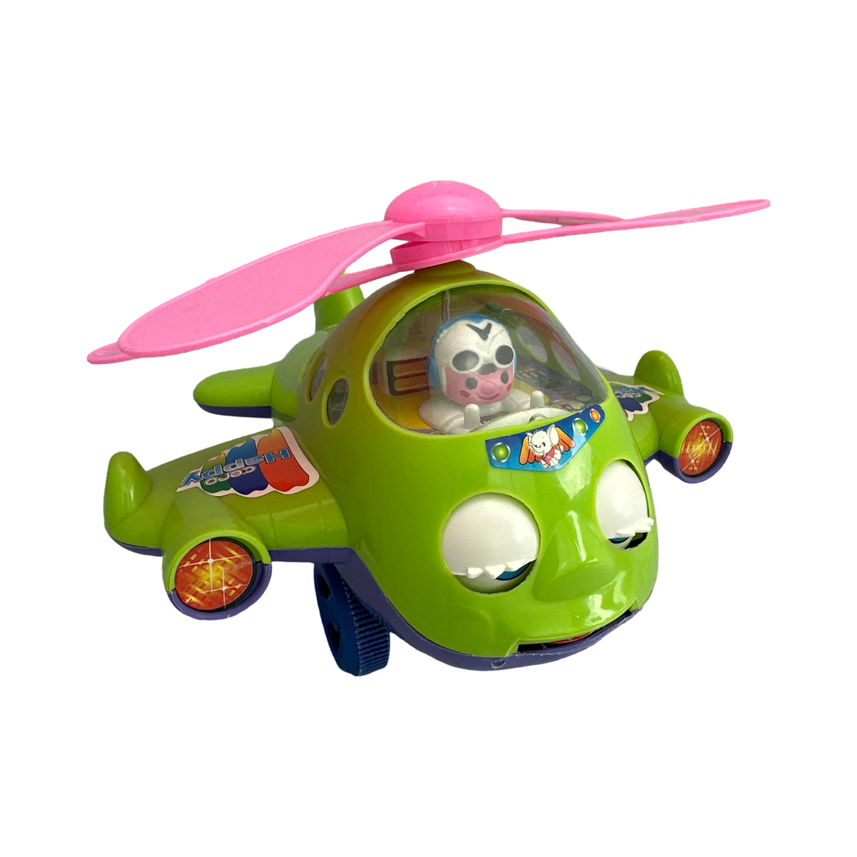 Spielzeugflugzeug grün