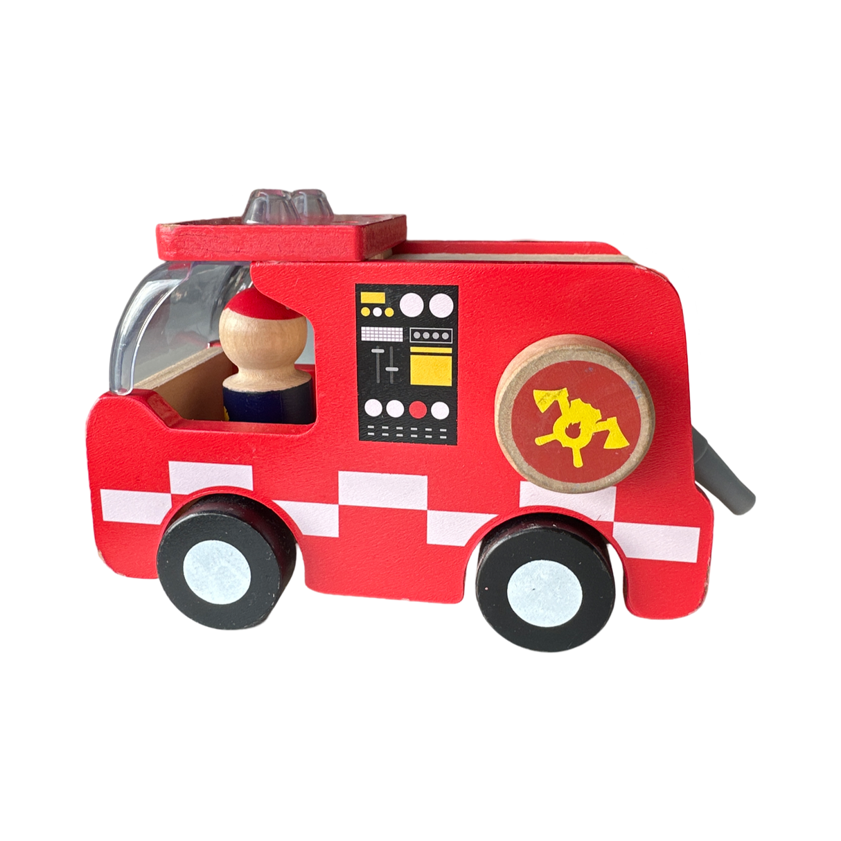 Spielzeugauto "Feuerwehr" aus Holz