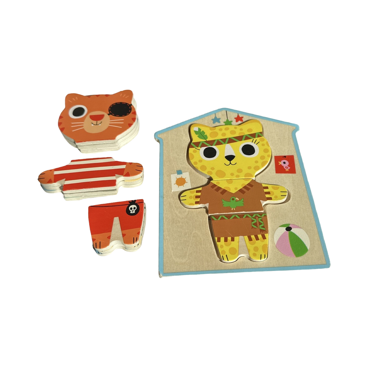 Djeco Holz Puzzle Dress up